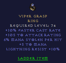 Viper Grasp - FCR Mana Leech LR