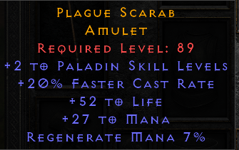 Plague Scarab - 2 Paladin 20 FCR 52 Life