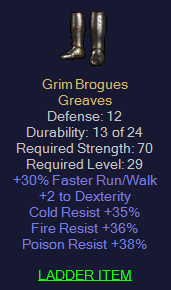 Grim Brogues - 30 Run Walk Tri Resist