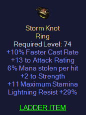 Storm Knot - 10 FCR 6 ML 29 LR