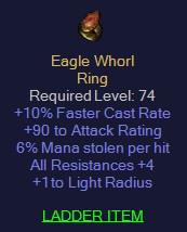 Eagle Whorl - 10 FCR 90 AR 6% ML 4 All Resist