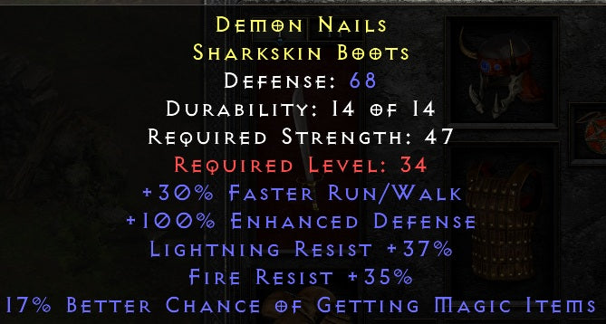 Demon Nails - 30 Run Walk 37 LR 35 FR 17% MF - Non Ladder