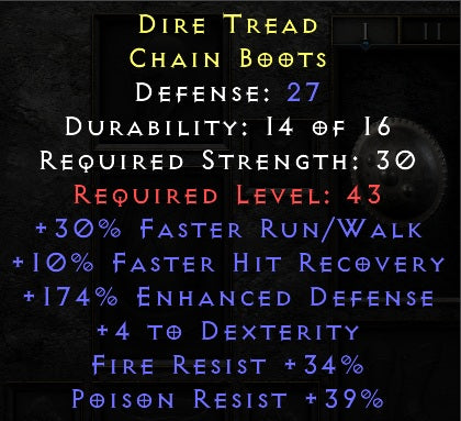 Dire Tread - 30 Run Walk 10 FHR 34 FR 39 PR