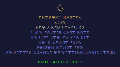 Entropy Master - 10 FCR 8 LL 25 CR 8 PR 18% MF - D2Bits