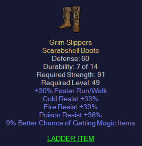 Grim Slippers - 30 Run walk Tri Resist Boots