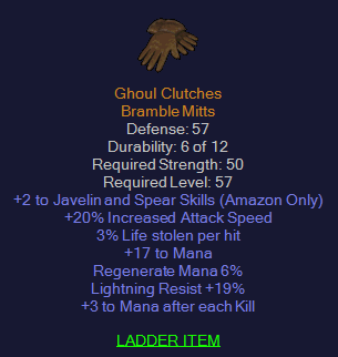 Ghoul Clutches - 2 Javelin 20 IAS 3 LL 19 LR 3 MAEK