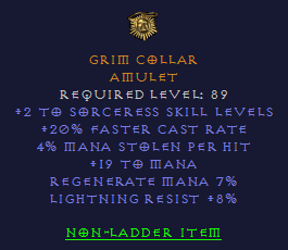 Grim Collar - 2/20 Sorceress