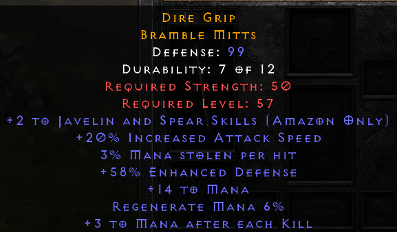 Dire Grip - 2 Javelin 20 IAS 3 ML 3 MAEK