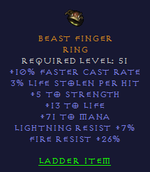 Beast Finger - FCR Str Mana FR