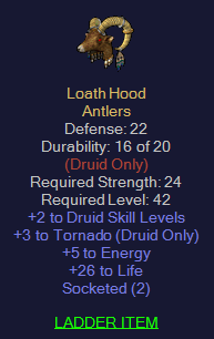 Loath Hood - 5 Tornado 29 Life 2 sockets