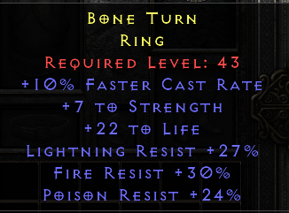 Bone Turn - 10 FCR 7 str 22 life Tri Resist - Ring