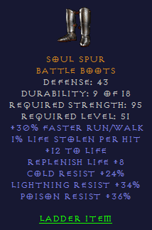 Soul Spur - 30 R/W Tri Resist Liferep - Boots