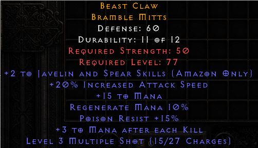 2 Java/20 IAs 3 MAEK Gloves - D2Bits