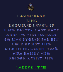 Havoc Band - FCR 11 All Resist 23 LR 8 Life Leech