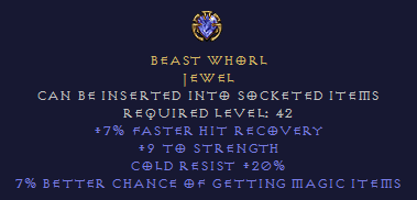 Beast Whorl - CR MF FHR STR - Jewel