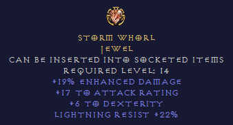 Storm Whorl - Level 18 LLD jewel