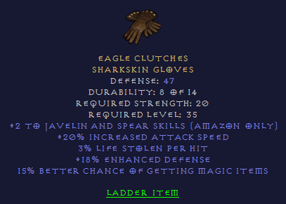 Eagle Clutches - 2/20 Javazon 3 LL 18% MF