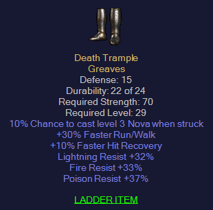Death Tramp - 30 R/w 10 FHR Tri Resist