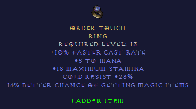 Order Touch - FCR Cold Res Magic FInd