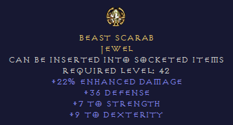 Beast Scarab - Melee Jewel