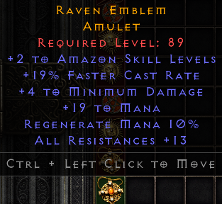 Raven Emblem - 2 Amazon 19 FCR 13 All Resist