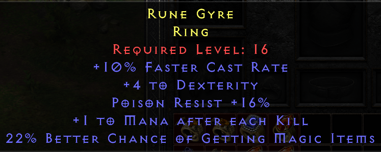 Rune Gyre - 10 FCR 22 MF 16 PR 1 MAEK