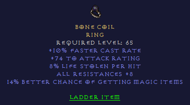 Bone Coil - FCR LL  All Resist 14% MF - Ring