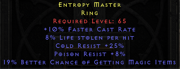 Entropy Master - 10 FCR 8 LL 23 CR 19% MF - Non Ladder