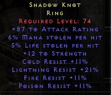 Shadow Knot - Dual Leech Str All Resist - Ring