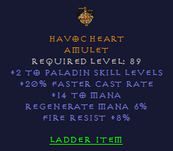 Havoc Heart - 2 Paladin 20 FCR