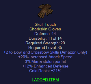 Skull Touch - 2 Bow 20 IAS 3 ML 21 CR