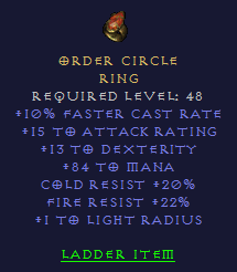 Order Circle - FCR Dex Mana CR FR