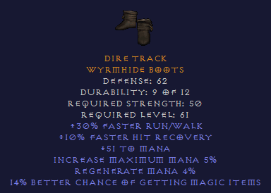 Dire Track Mana Boots