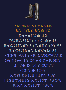 Blood Stalker - BLood Boots with FR and LR