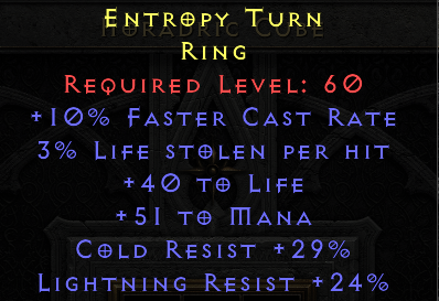 Entropy Turn - FCR Life Mana CR LR - Ring