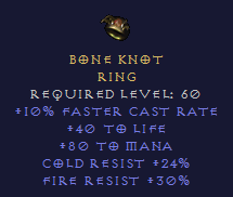 Bone Knot - Life/Mana Ring