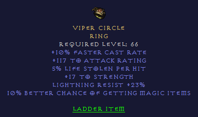 Viper Circle - FCR LL AR STR LR MF - Ring