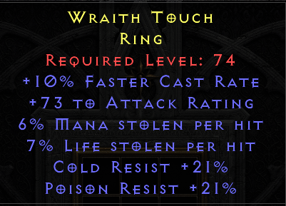 Wraith Touch - FCR Dual Leech CR PR - Ring