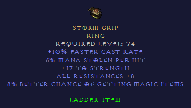 Storm Grip - FCR ML STR All Resist Mf - Ring