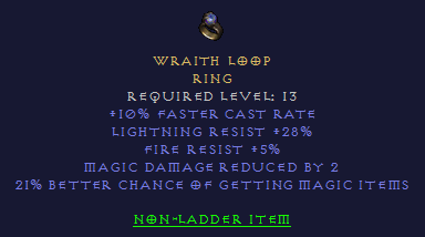 Wraith Loop - FCR Ring with 28 LR 5 Fr 21% MF