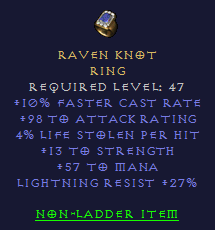 Raven Knot - FCR LL Strength Mana LR