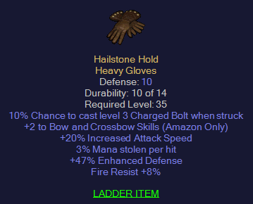 Hailstone Hold - 2 Bow 20 iAS 3 ML 8 FR