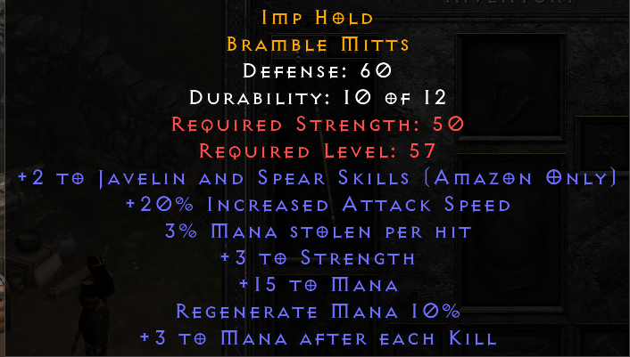 Imp Hold - 2 Javelin 20 IAS 3 ML 3 Strength 3 MAEK - Non Ladder
