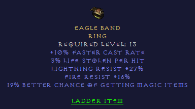 Eagle Band - FCR LR FR MF - Ring