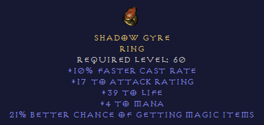 Shadow Gyre - FCR Life 21% MF - Ring