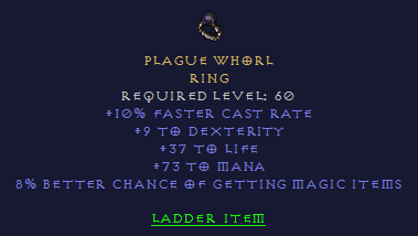 Plague Whorl - FCR DEX Life Mana MF