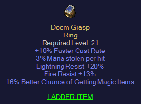 Doom Grasp - 10 FCR 20 LR 13 FR 16% MF 3ML