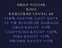 Bone Finger FCR Ring