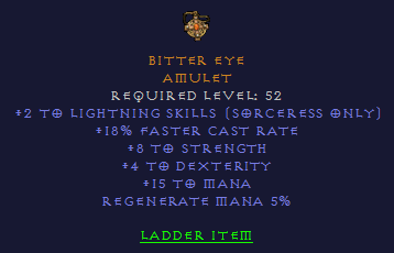 Bitter Eye - 2 Light 18 FCR 8 Strength