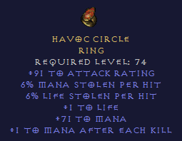 Havoc Circle - Dual Leech Mana MAEK - Ring